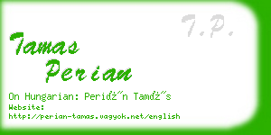 tamas perian business card